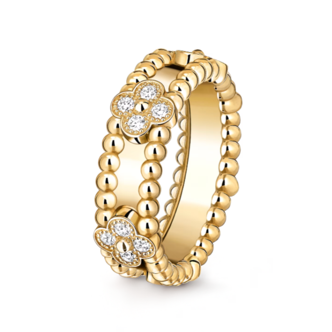 Clover Beaded Band Ring | Depaysement™