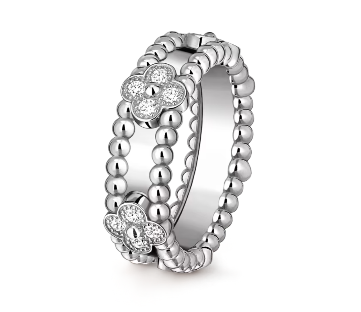 Clover Beaded Band Ring | Depaysement™