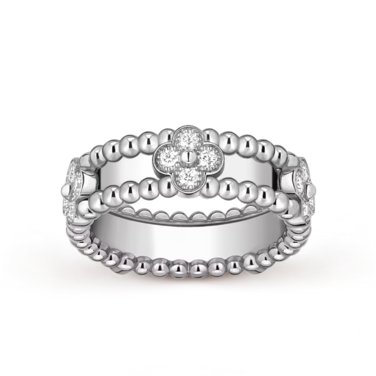 Clover Beaded Band Ring | Depaysement™