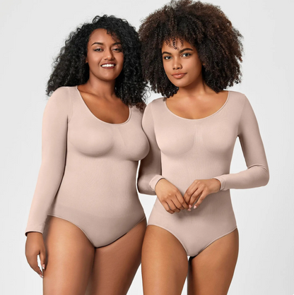 Long sleeve sculpting bodysuit | Dépaysement™