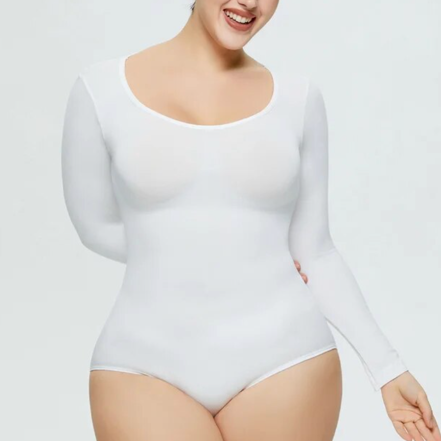 Long sleeve sculpting bodysuit | Dépaysement™